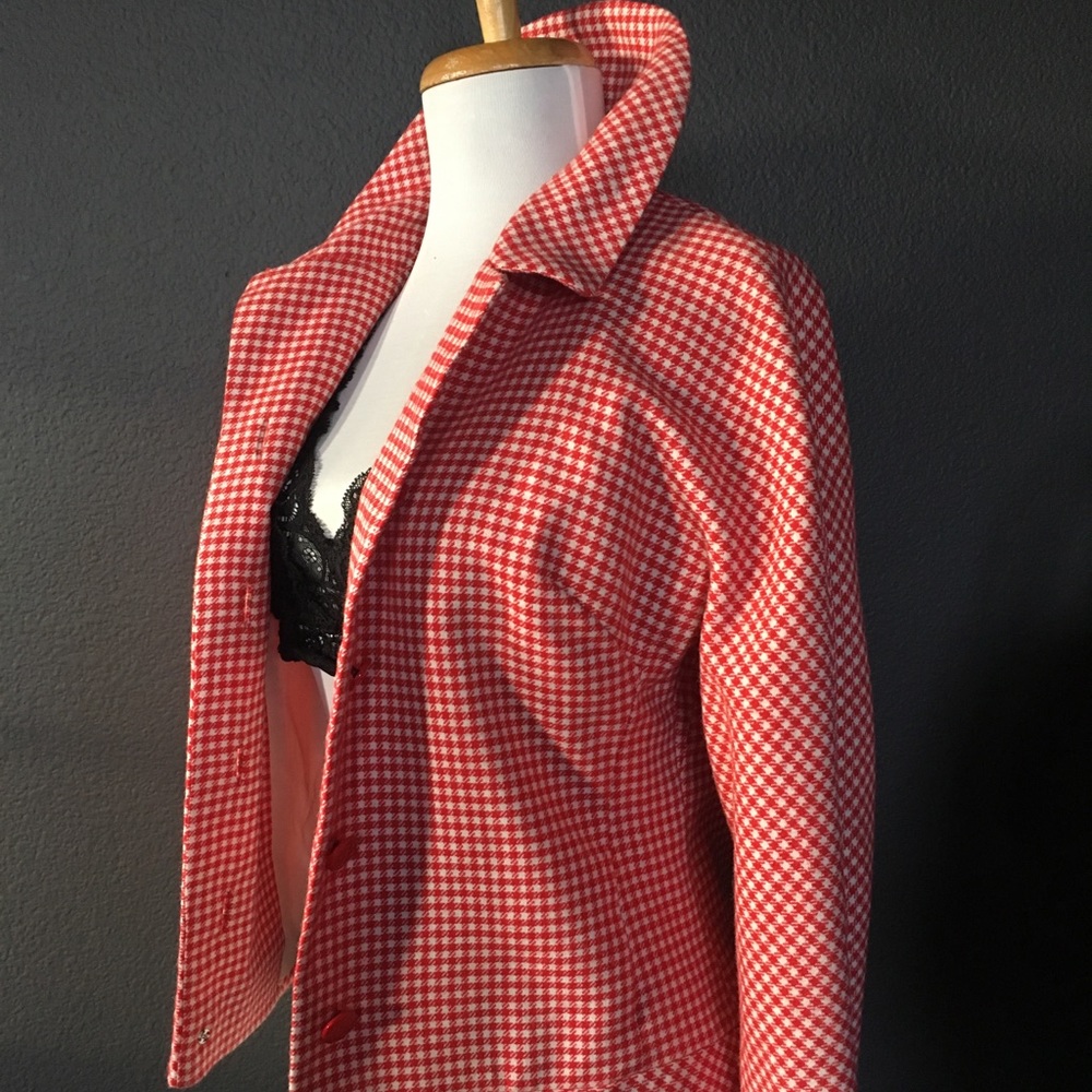 Vintage Jack Bloom California Gingham crop jacket